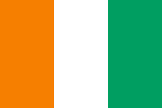 Ivory coast country flag