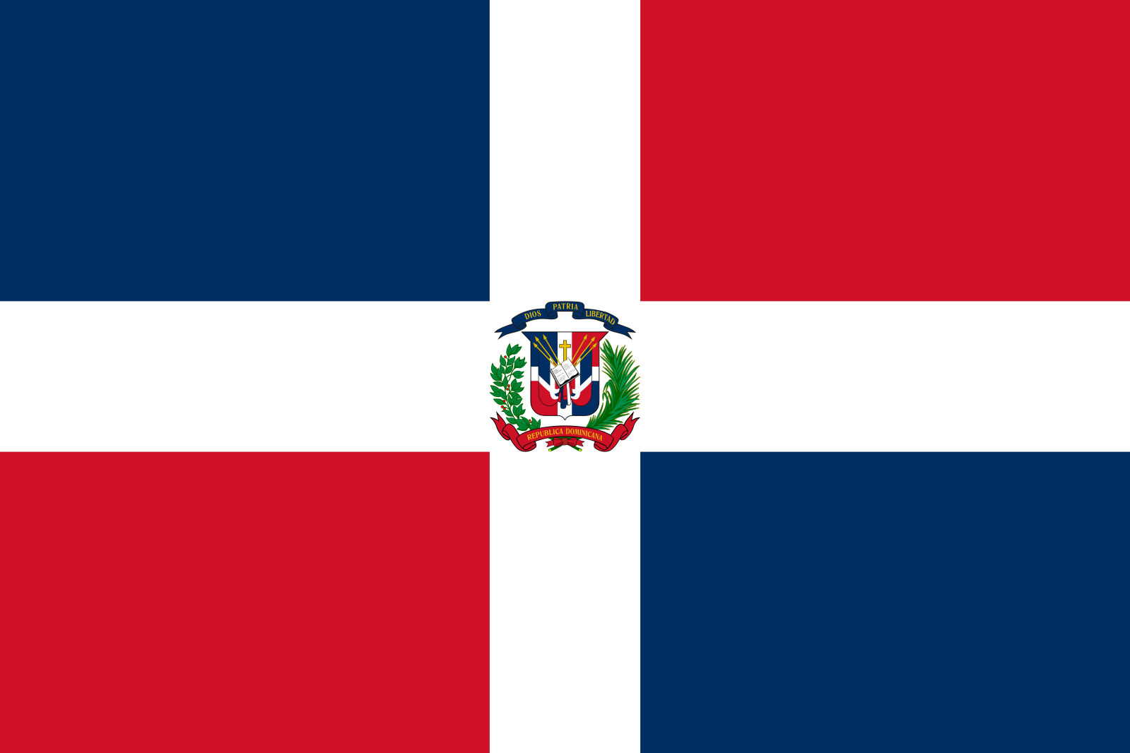 The Dominican Republic flag